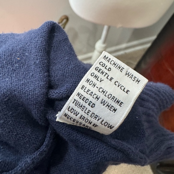 BLUE BUTTON DOWN SWEATER - Picture 8 of 8